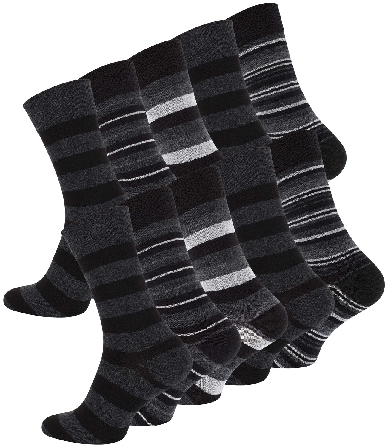 

Носки Vincent Creation Casual STRIPES 10 шт, черный