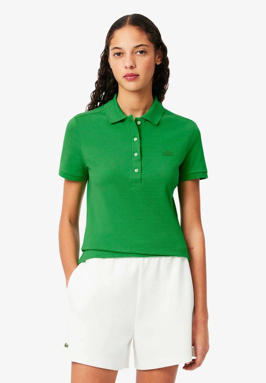 

Поло Lacoste, зеленый