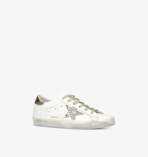 Низкие кожаные кроссовки Superstar с аппликацией в виде звезды Golden Goose, мультиколор — фото 3