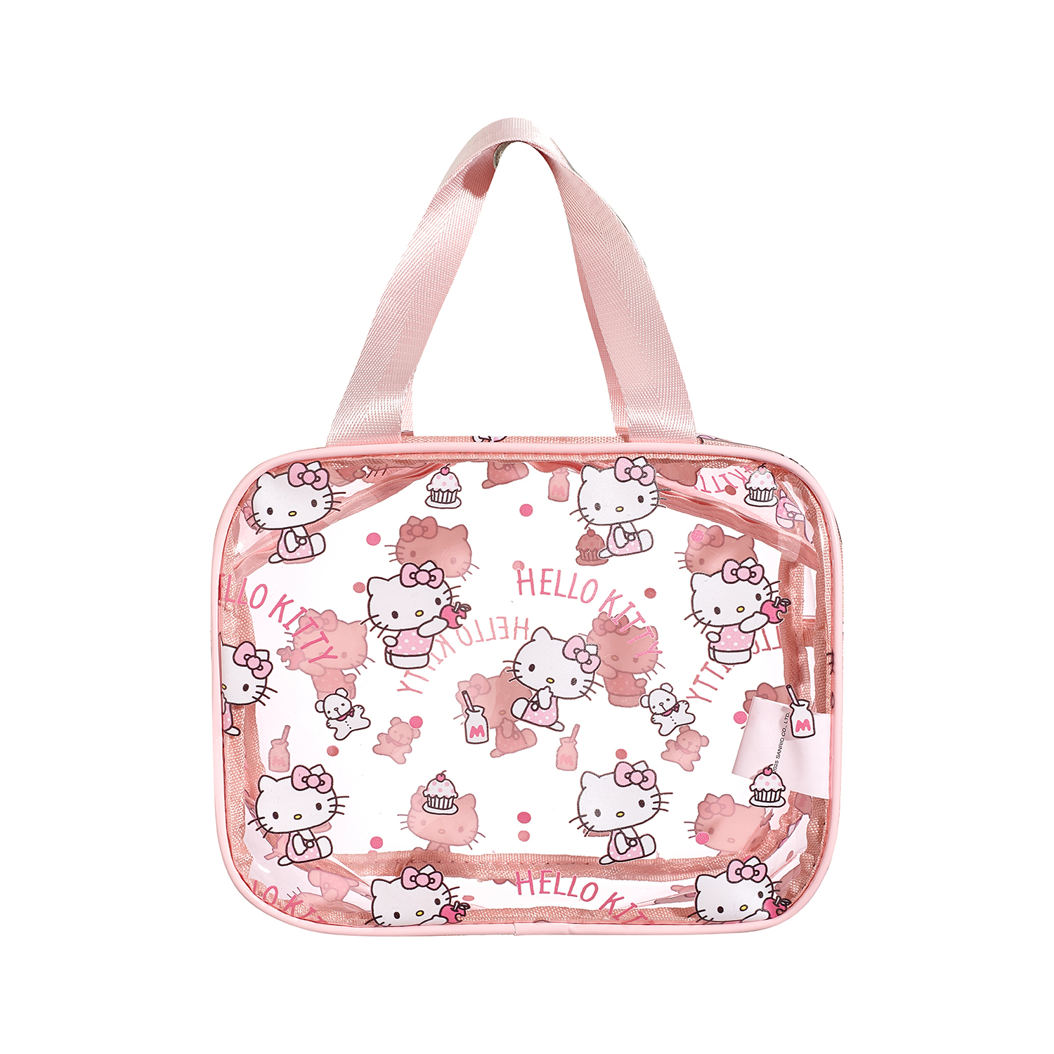 

Sanrio Косметичка Hello Kitty из ПВХ для путешествий женская розовая, Hello Kitty-Makeup Bag