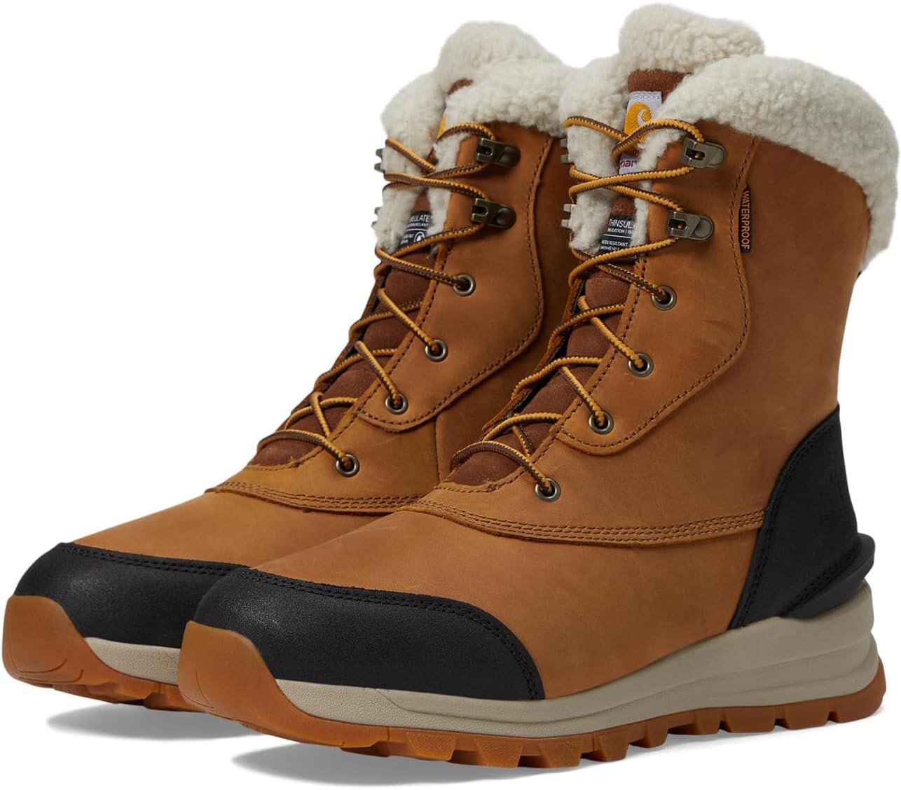 

Зимние ботинки Pellston WP Ins. 8" Winter Boot Carhartt, цвет Light Brown Oil Nubuck