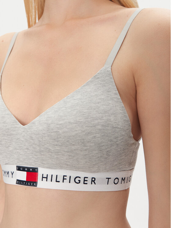 Бюстгальтер-Бралетт UW0UW05715 Tommy Hilfiger, серый — фото 4