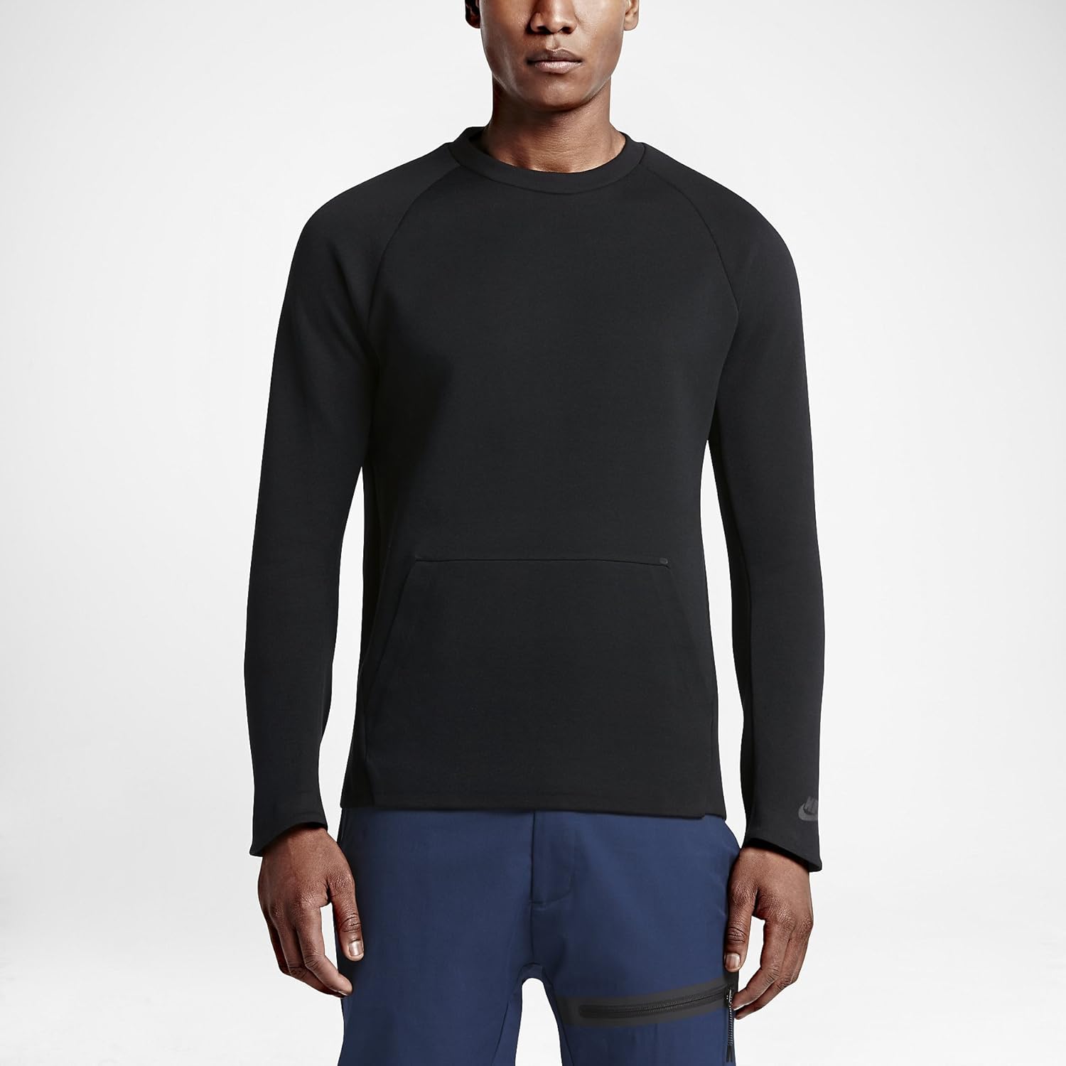 Мужская толстовка Nike Tech Fleece Crew 727359, Black — фото 2
