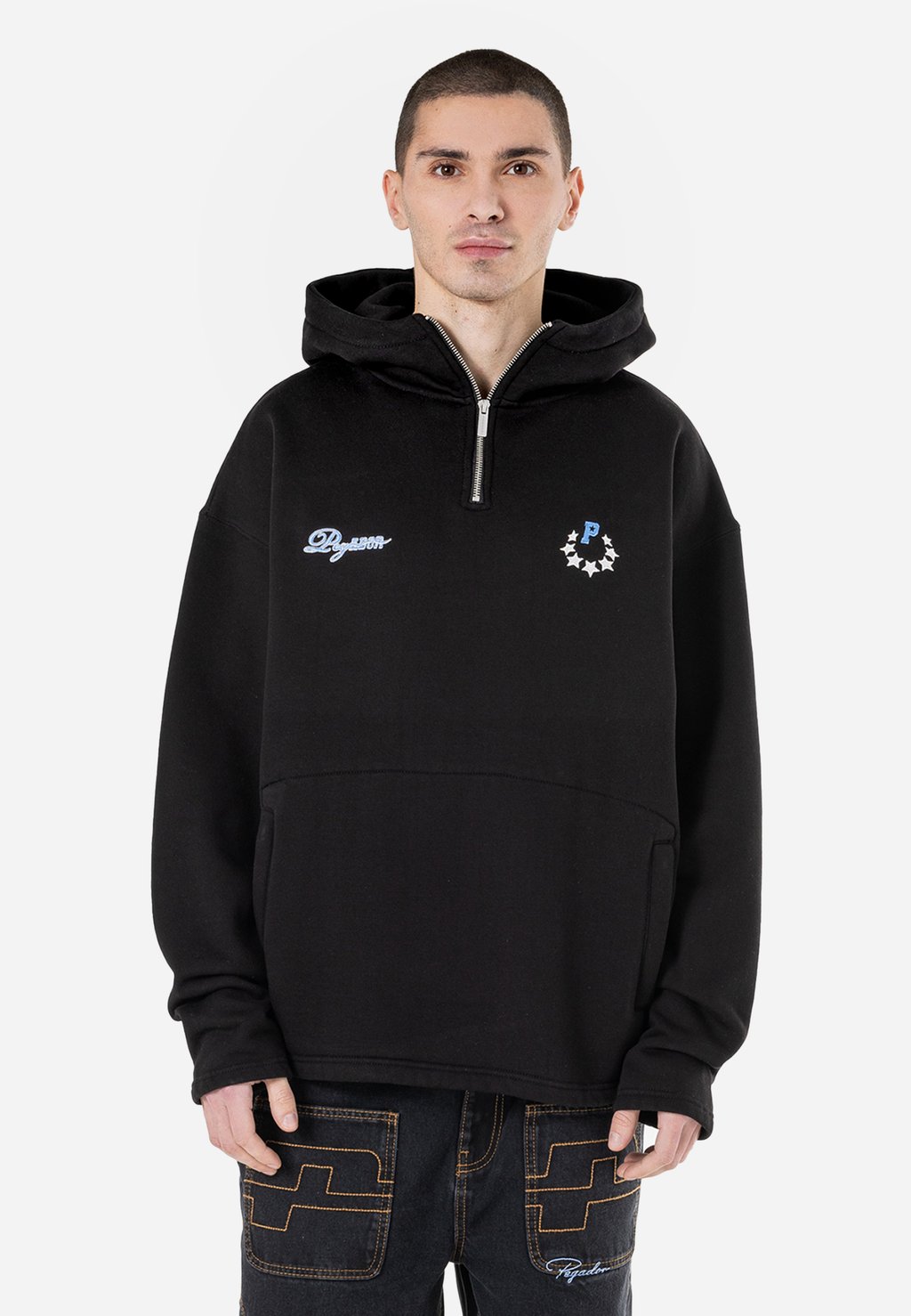 

Толстовка FLORES HALFZIP HOODIE - Hoodie Pegador, черный
