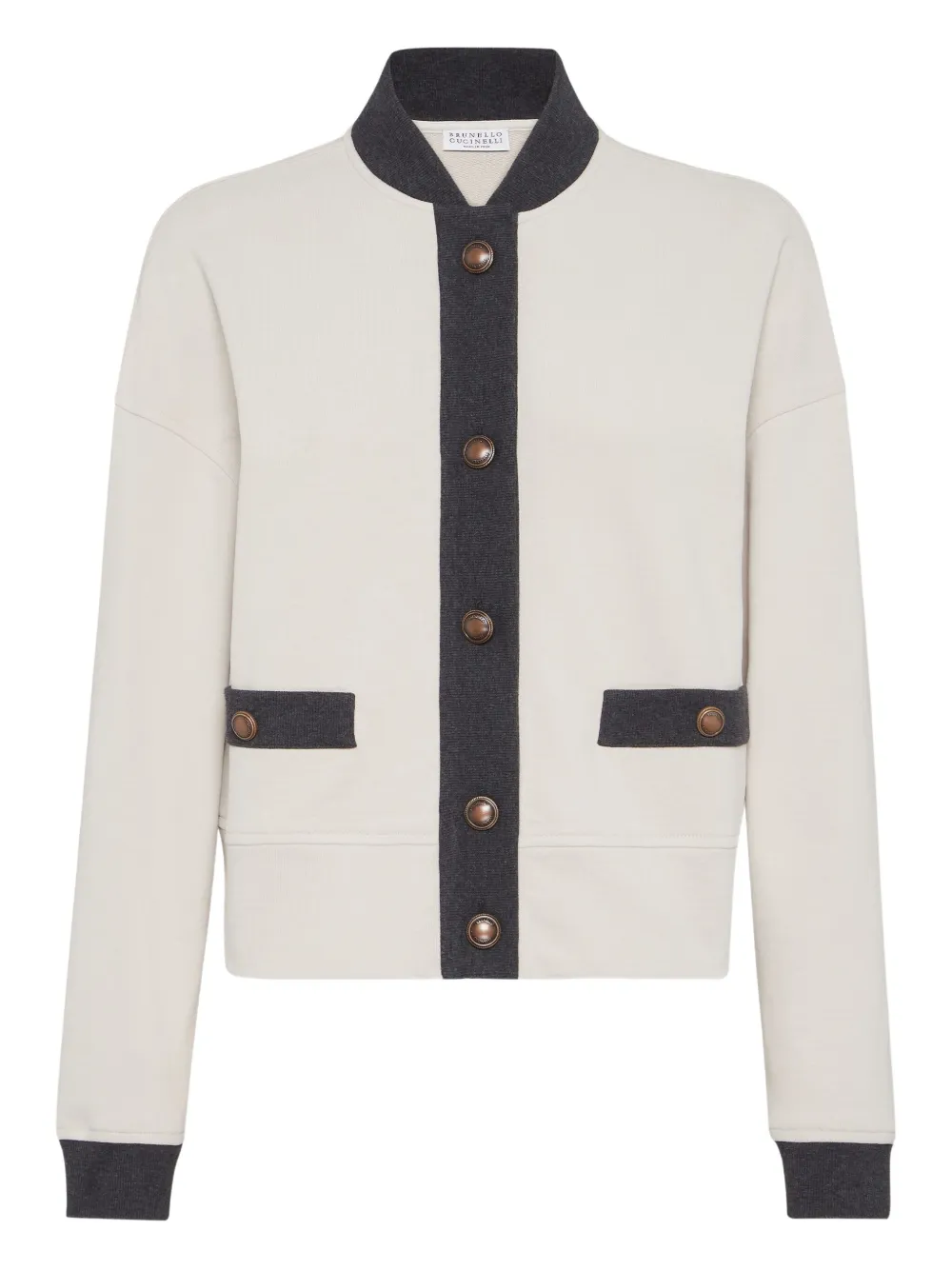 

Толстовка на пуговицах Brunello Cucinelli, нейтральный