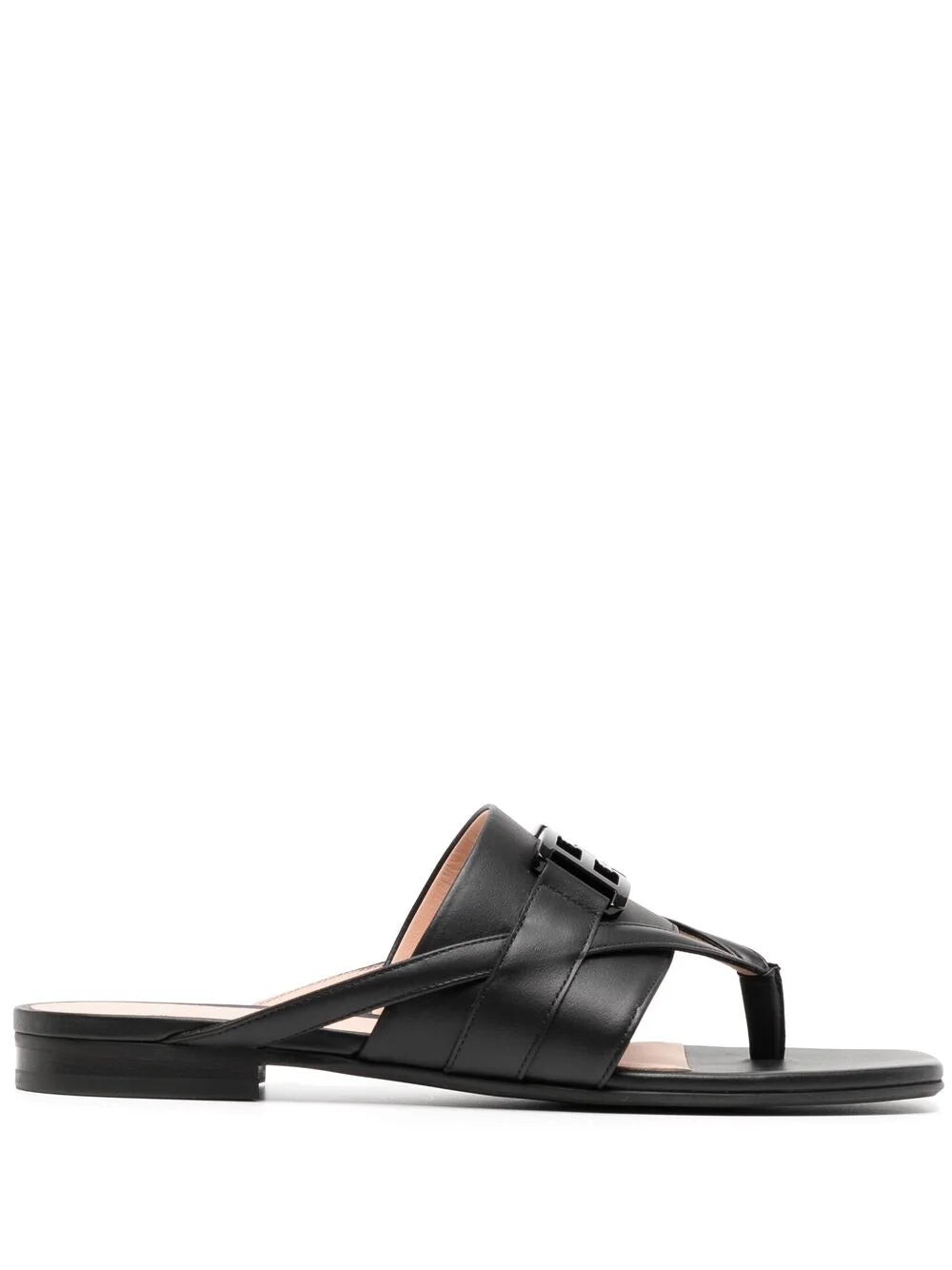 BALLY Elia Ladies 6302988 Черные туфли на плоской подошве из телячьей кожи, черный — фото 2