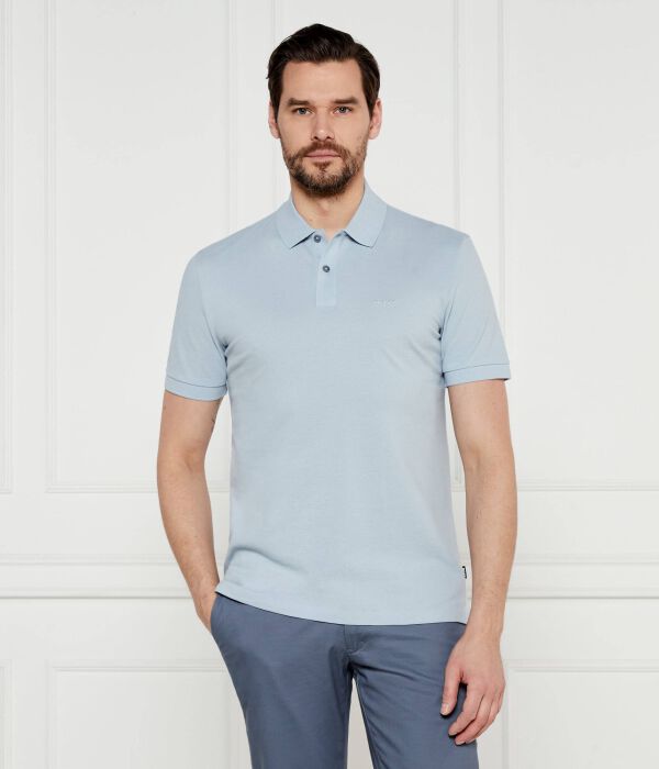 

Поло Boss Pallas Regular Fit, голубой
