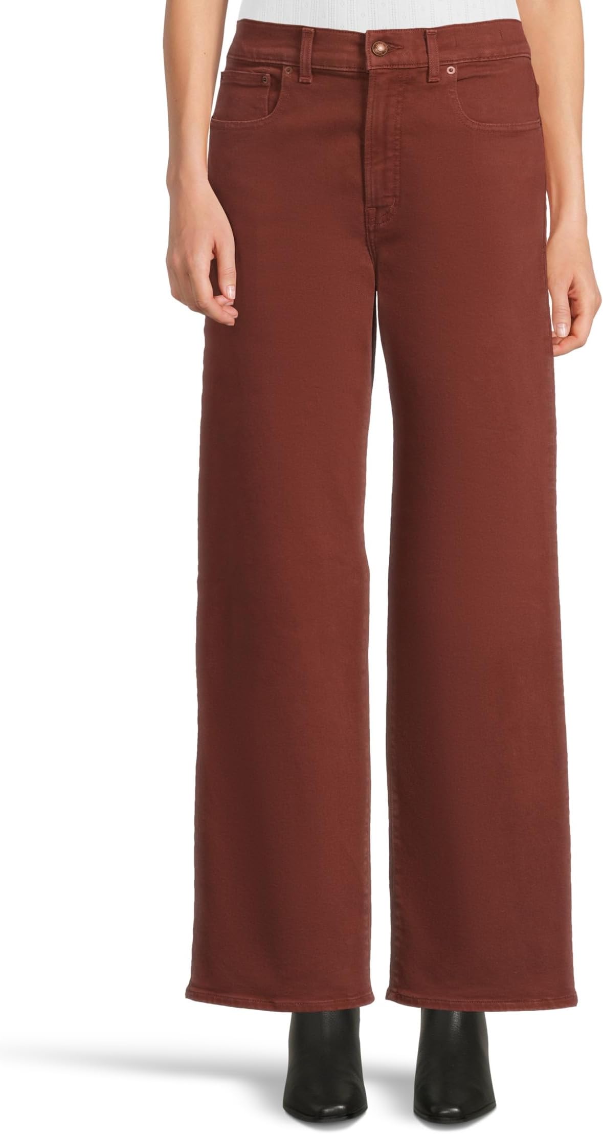 

Джинсы Madewell Perfect Vintage Wide-Leg Jean in Deep Redwood, цвет Deep Redwood