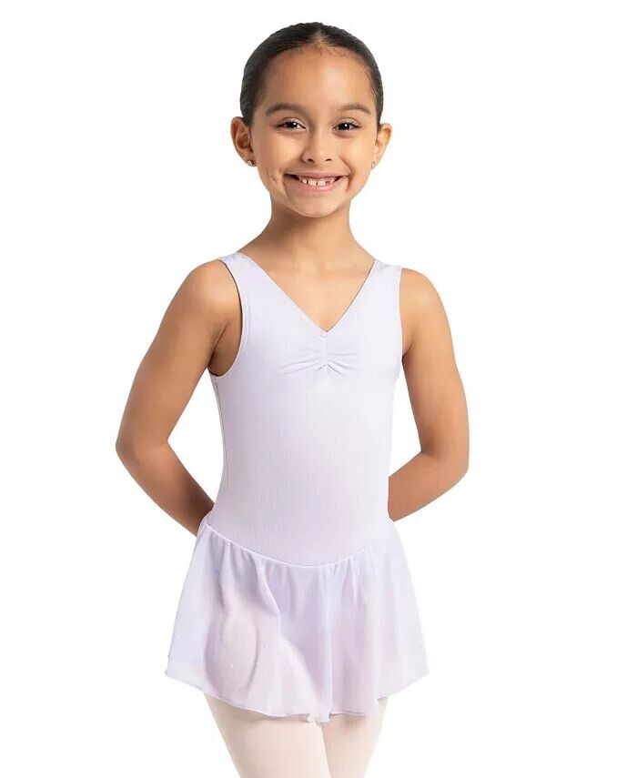

Платье-майка с защипом спереди для девочек Capezio, фиолетовый