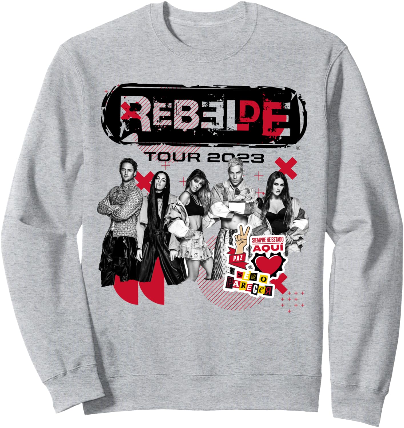 

Толстовка Rebelde Concert RBD Rebelde Tour 2023, серая Rebelde Rbd, Серый, Толстовка Rebelde Concert RBD Rebelde Tour 2023, серая Rebelde Rbd