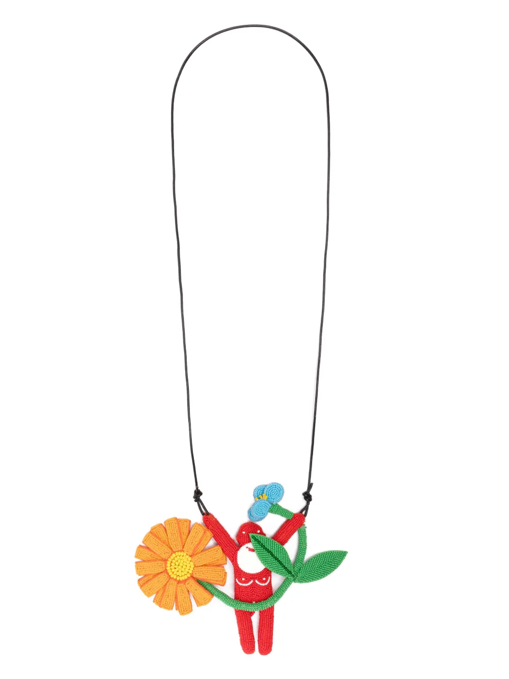 

Колье Walter + Flower Walter Van Beirendonck, оранжевый