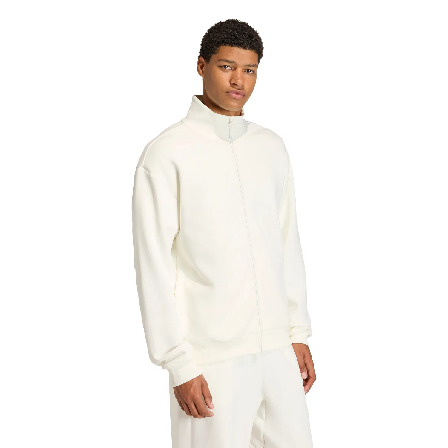 Мужская спортивная куртка Soft Luxe Track Top цвета Off White от Adidas — фото 4