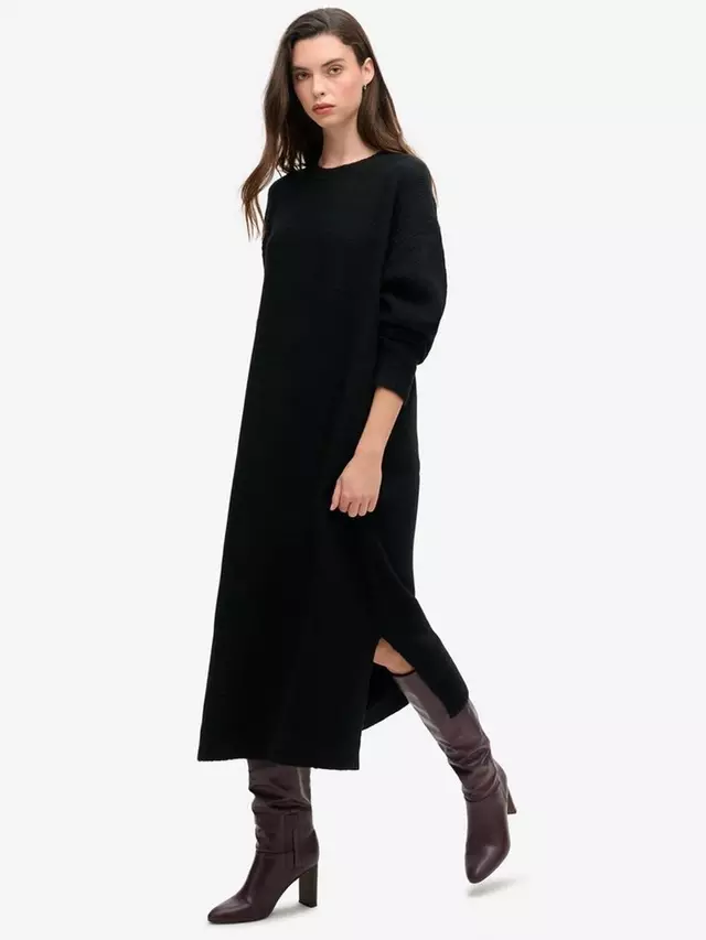 

Платье Superdry Slouch Wool Blend Jumper, цвет black/twist