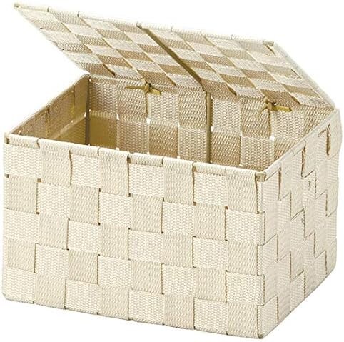 

Chidori-sangyo Корзина Chidorisangyou, бежевый, Ш 9,1 x Г 6,3 x В 5,7 дюйма (23 x 16 x 14,5 см), Beige