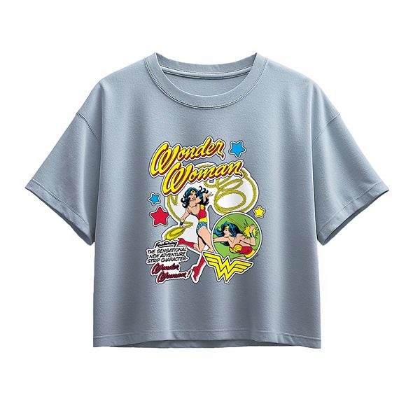 

Футболка Boxy с принтом Wonder Woman для девочек 7-16 лет Licensed Character, Chambray Blue