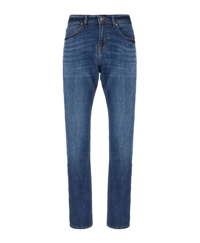 

Черные джинсы цвета индиго с застежкой на пуговицы 7 For All Mankind, черный