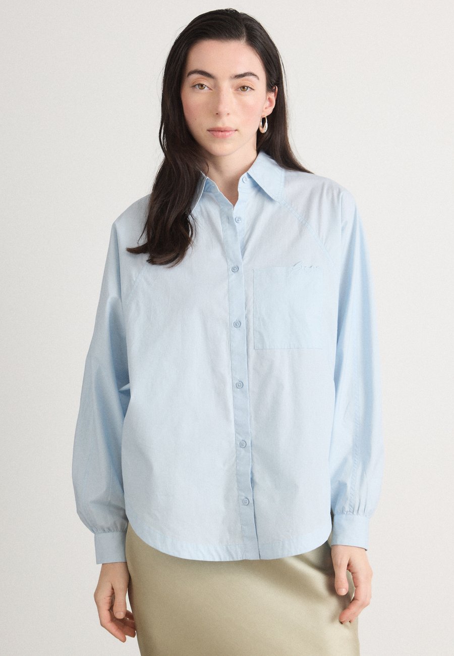 

Блуза BOSS BELSKA, Light Pastel Blue/Light Blue