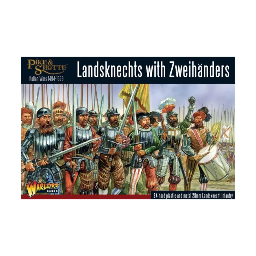 

Ландскнехты с цвайхандерами, Pike & Shotte - Italian Wars (28mm)