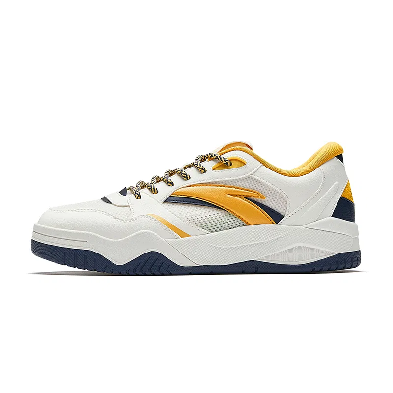 Кроссовки низкие для скейтбординга ANTA Ivory White/New Ink Blue/Nightingale Yellow