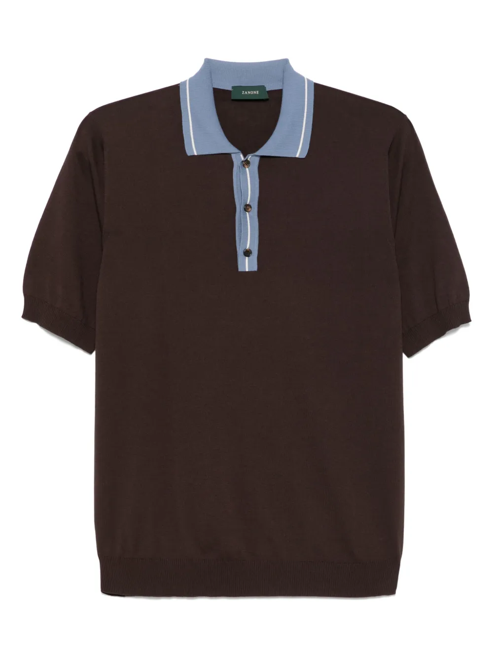 

Рубашка поло Zanone, коричневый
