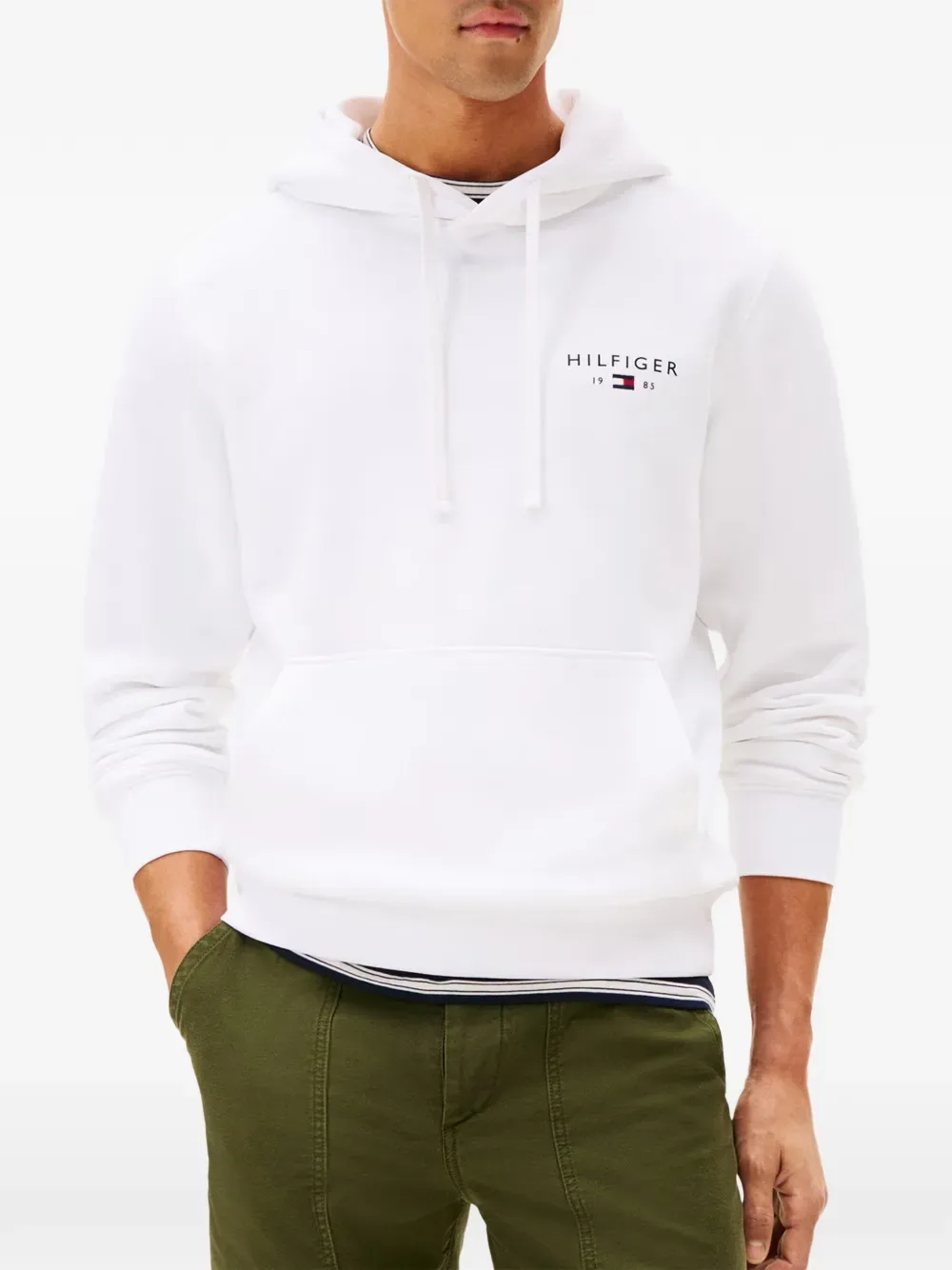 Худи с кулиской Tommy Hilfiger, белый — фото 3