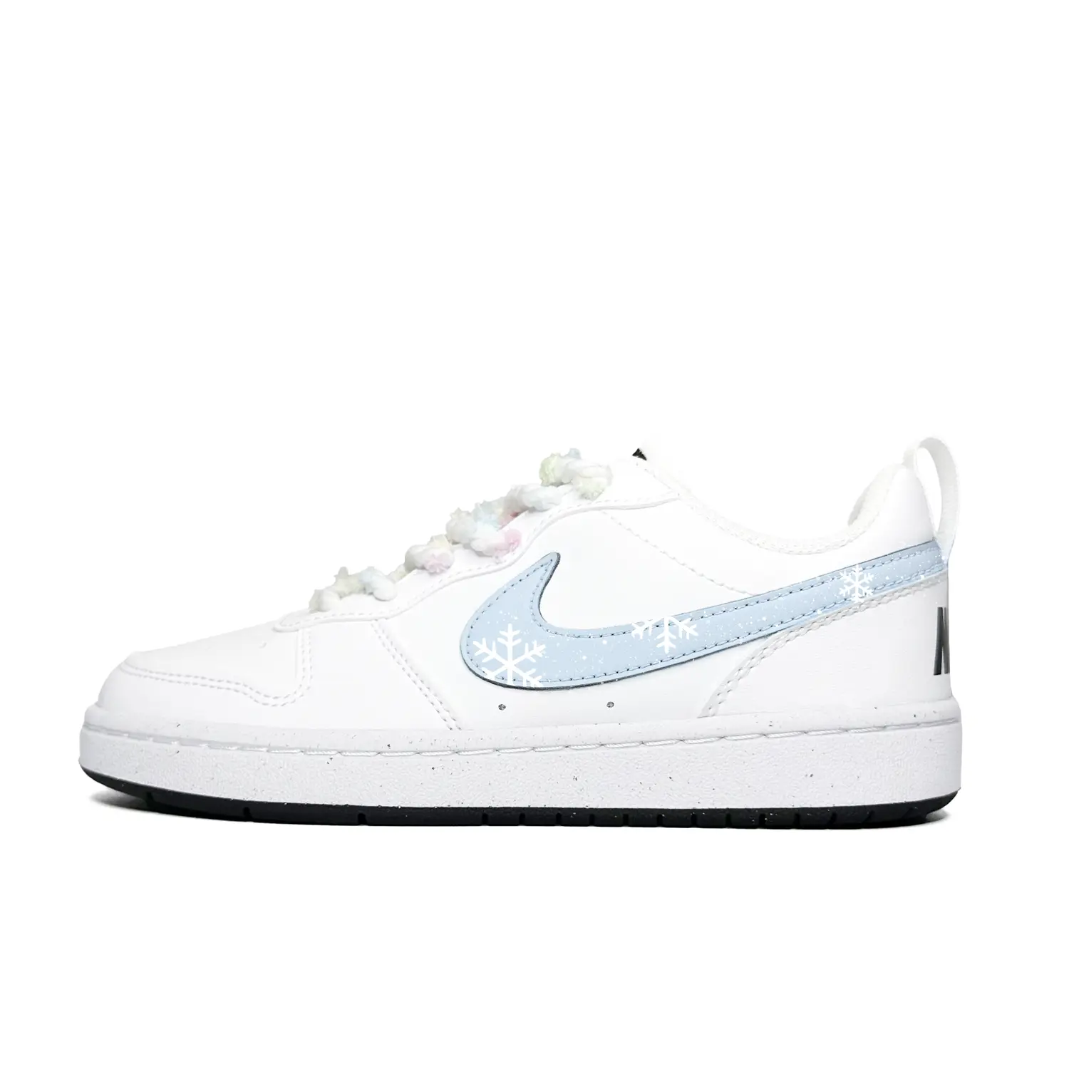 

Nike Court Borough нескользящие устойчивые к истиранию низкие скейтборд кроссовки Blue детские