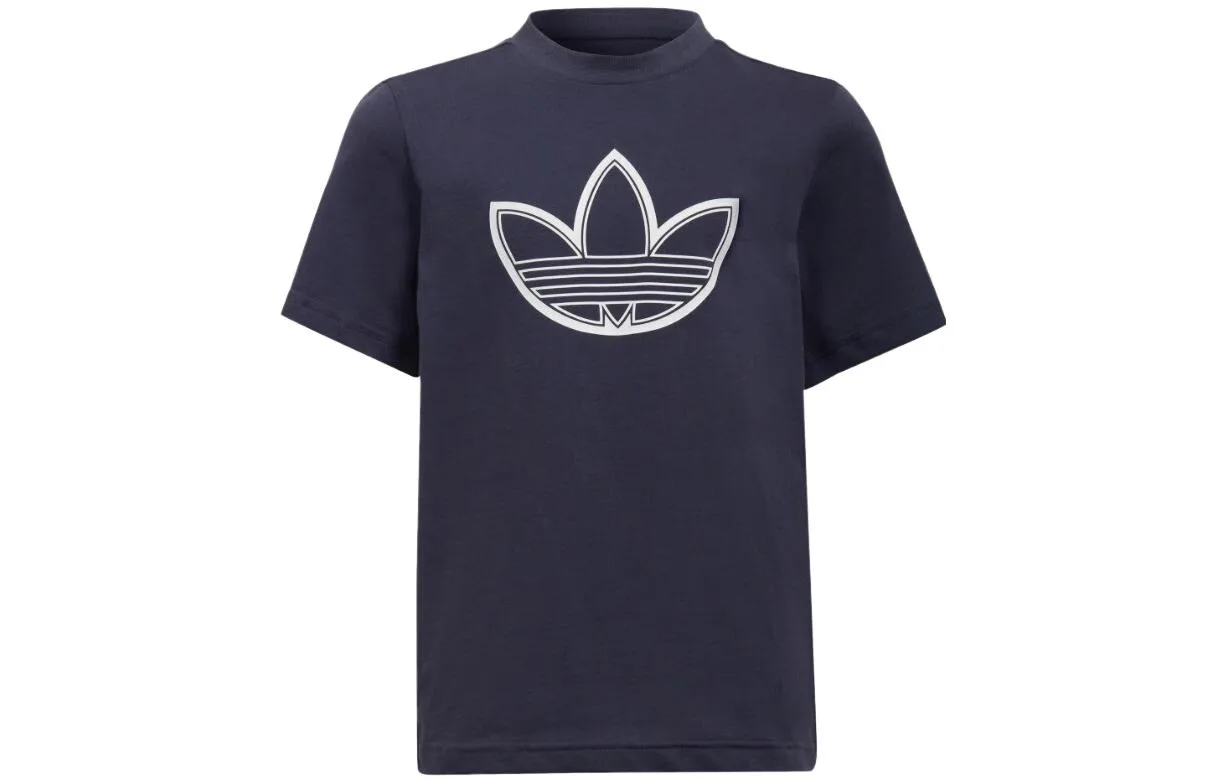 Футболка для детей с круглым вырезом Adidas Originals, Dark Gray & Navy Blue