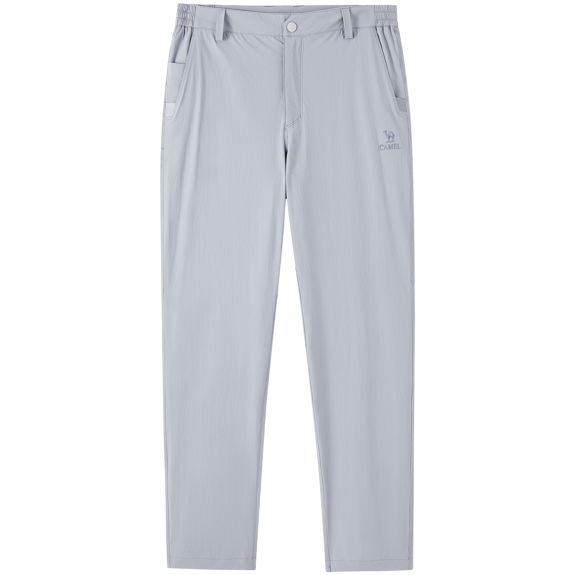 

Прямые брюки с охлаждающим эффектом, водоотталкивающие, с высокой упругостью и защитой от солнца UPF50+ для мужчин CAMEL, recycling серый