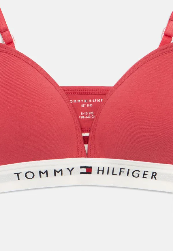 Фирменный формованный треугольный бюстгальтер из пеноматериала Tommy Hilfiger, Frosted Cranberry — фото 3