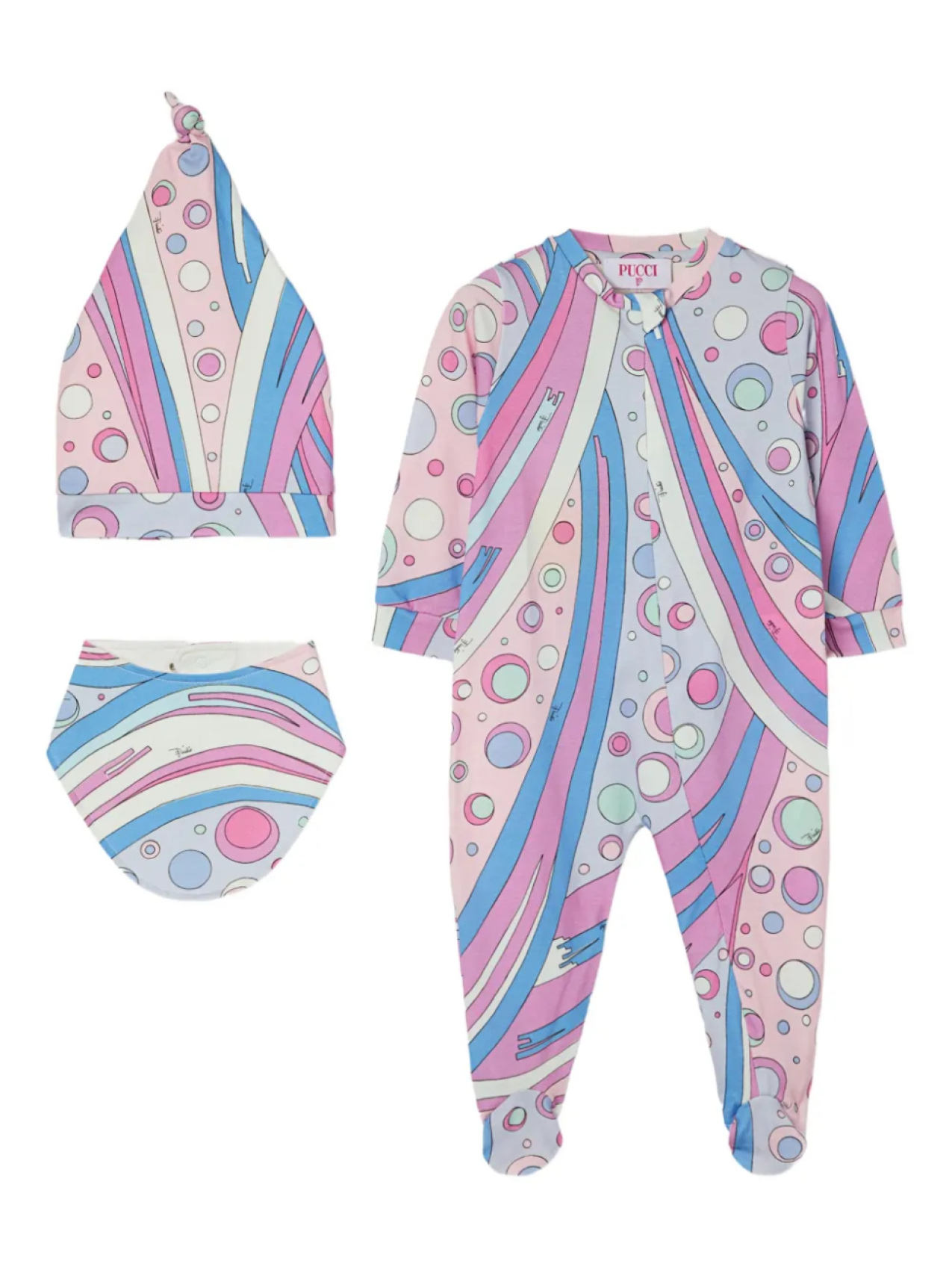 

Пижамный комплект с принтом Фонтане PUCCI Junior, розовый