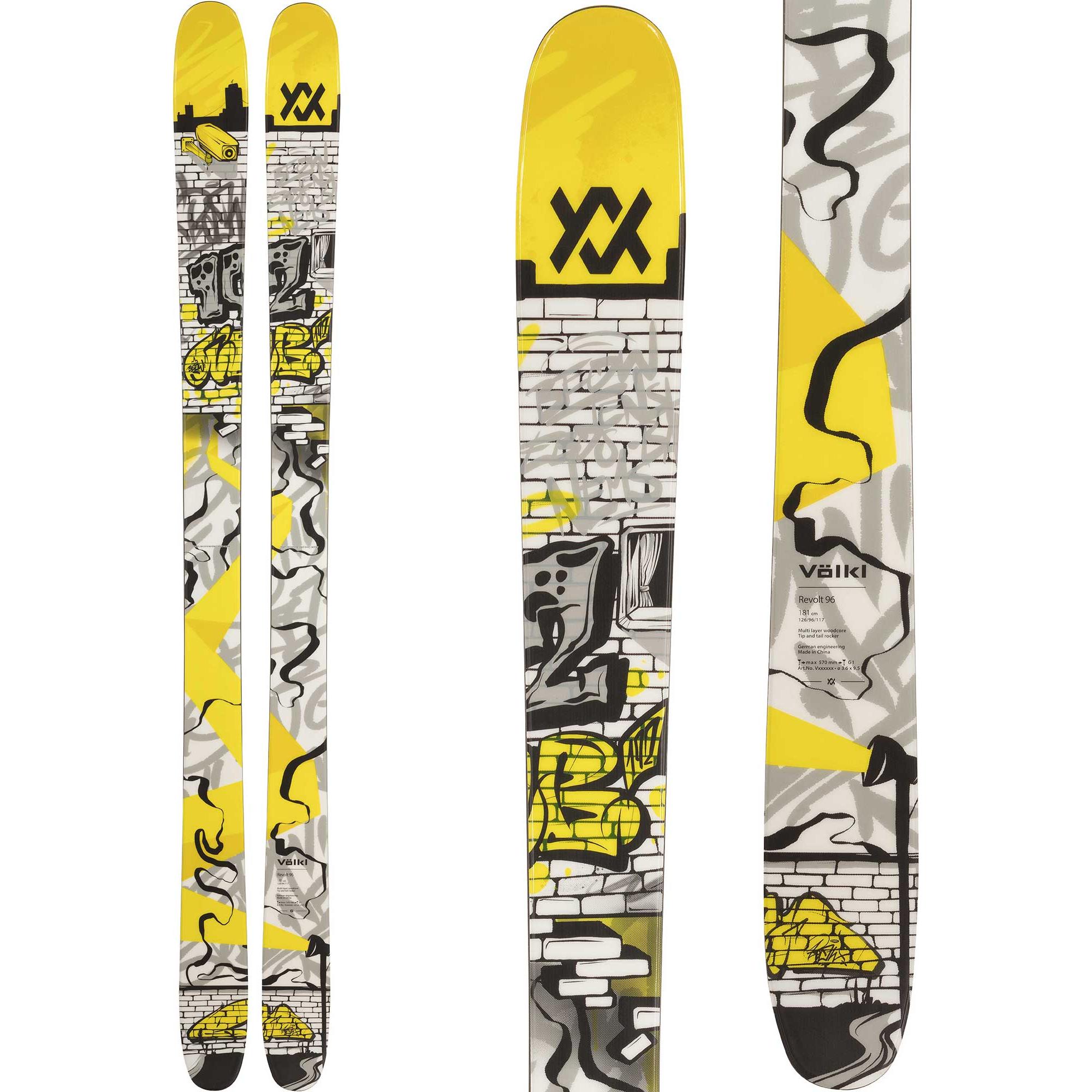 

Мужские лыжи Revolt 96 '25 Volkl, Yellow/Black