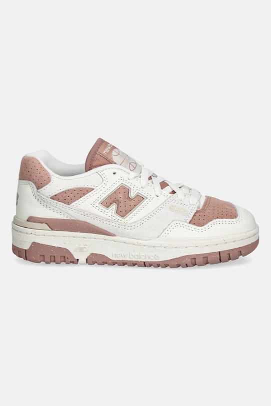 Кожаные кроссовки New Balance, бежевый — фото 2