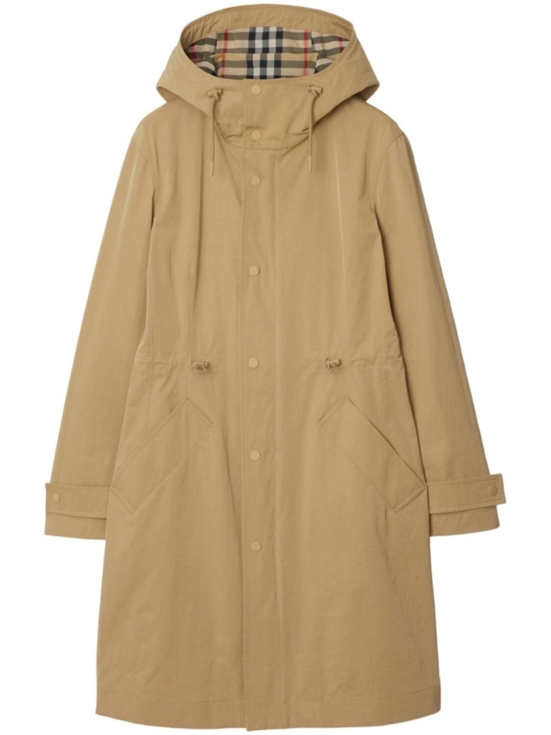 

Burberry парка с капюшоном, нейтральный цвет