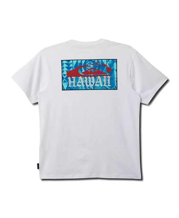 

Мужская футболка с коротким рукавом и принтом Hi Island Quiksilver, белый