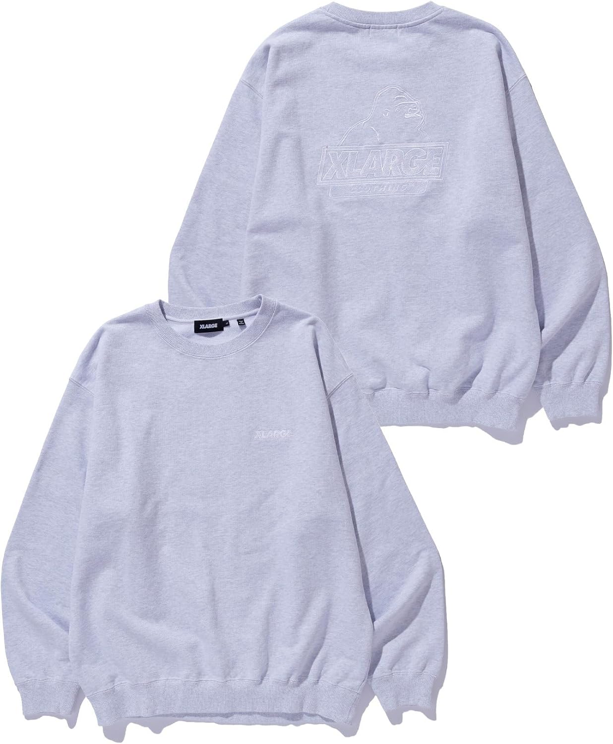 

Толстовка размера XL с косым вырезом и круглым вырезом, мужская Xlarge, пепельный