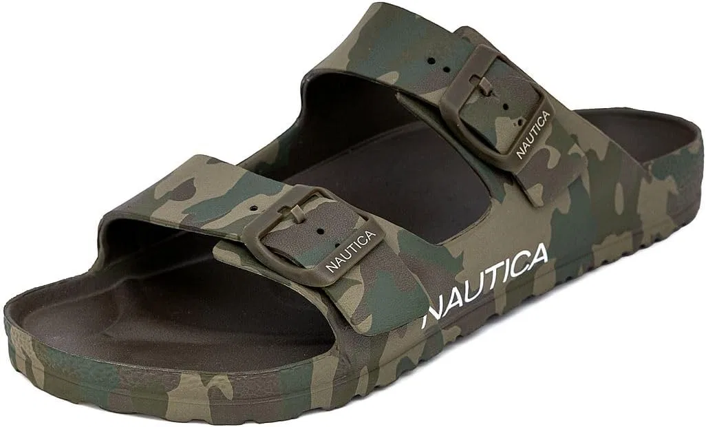Сандалии с регулируемой пряжкой, легкие водонепроницаемые Nautica, Olive Camo