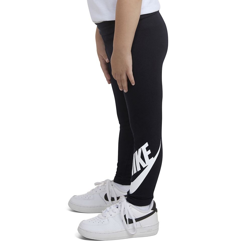 Леггинсы Nike Club с высокой посадкой для девочек-подростков, цвет Dark Gray Heather — фото 3