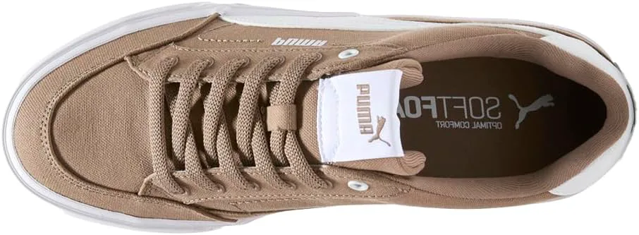 Мужские кроссовки PUMA Court Classic Vulcanized Formstrip на шнуровке, повседневные - коричневые — фото 4