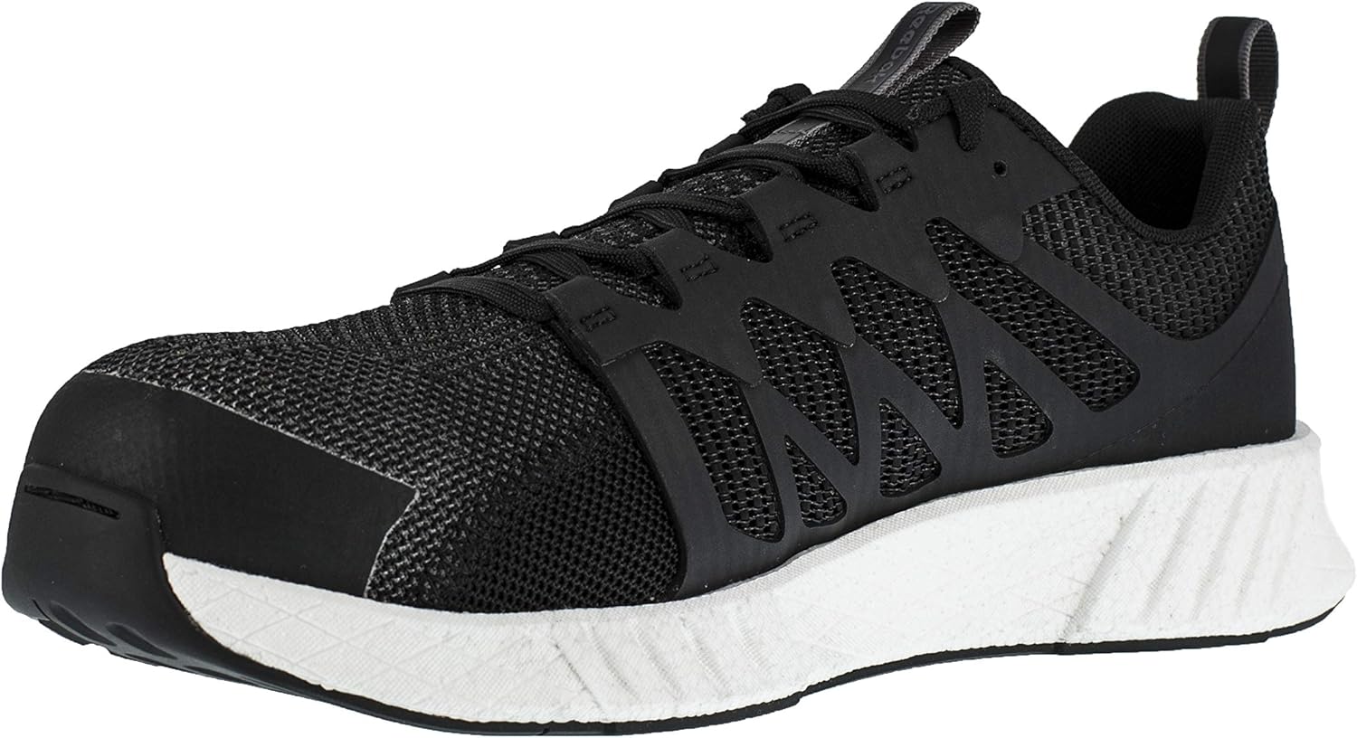 Мужские оксфорды Reebok Work Fusion Flexweave с композитным носком, черный/хаки — фото 4