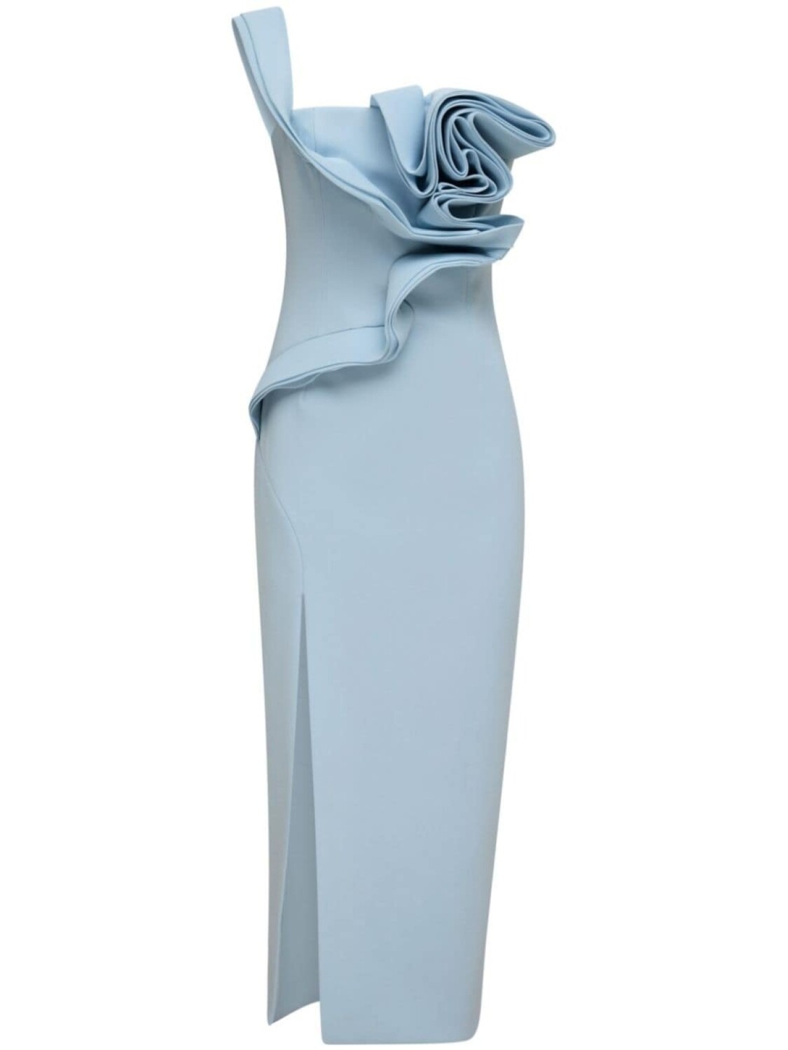 

Rachel Gilbert платье-миди Wilder с цветочным узором и розетками, синий