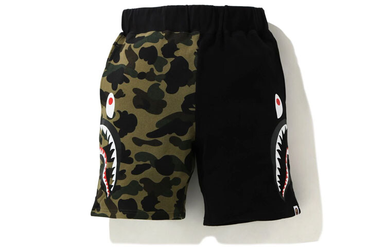 

Повседневные шорты Shark Series для мужчин A Bathing Ape, желтый/серый