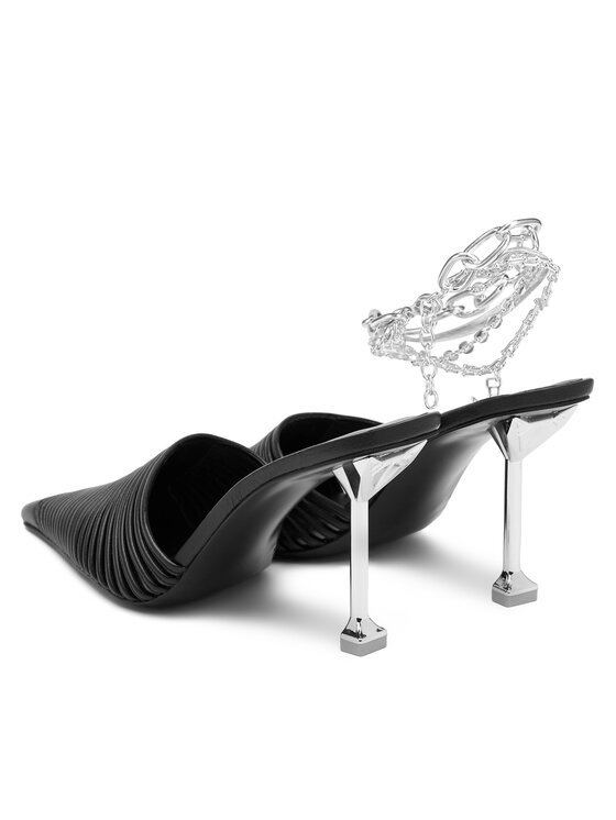 Мюли Chromed 00007 Naked Wolfe, черный — фото 3