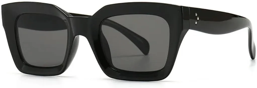 

Модные солнцезащитные очки «кошачий глаз» для женщин, ретро, ​​сине-фиолетовые, женские солнцезащитные очки с защитой от УФ-излучения для мужчин UUPTTPL, Black Gray