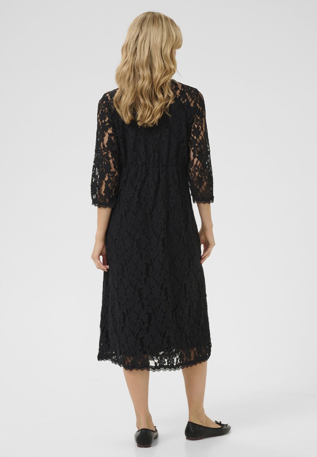 

Повседневное платье LACE Cream, черный
