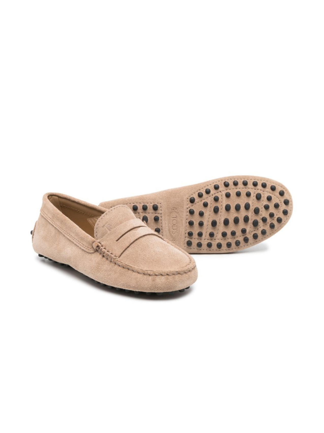 Tod's Kids мокасины Gommino, нейтральный цвет — фото 2