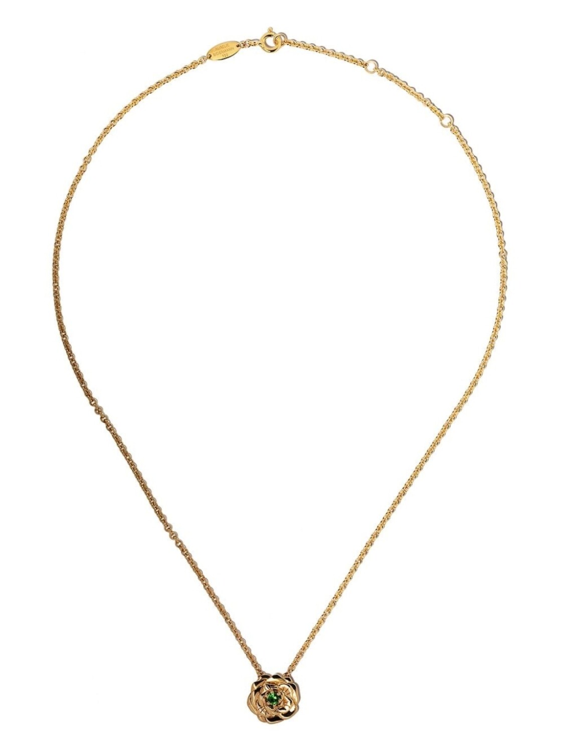 

Колье Bouquet из желтого золота с цаворитом Aurelie Bidermann, золотой