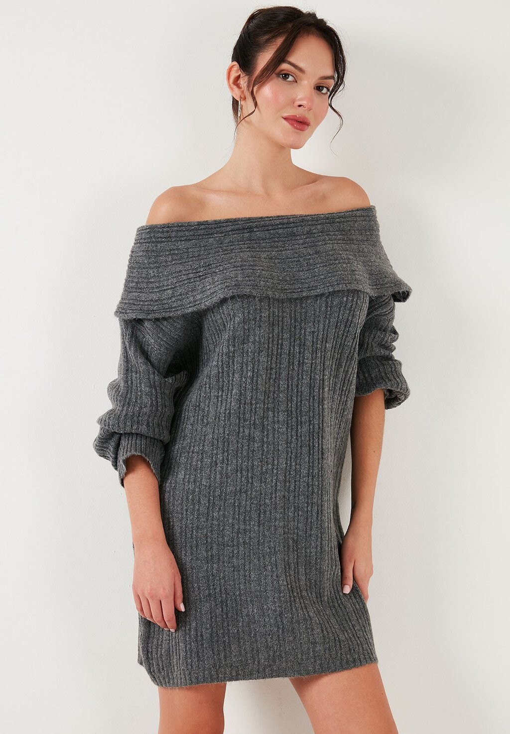 

Платье-джемпер LOOSE FIT LELA, антрацит