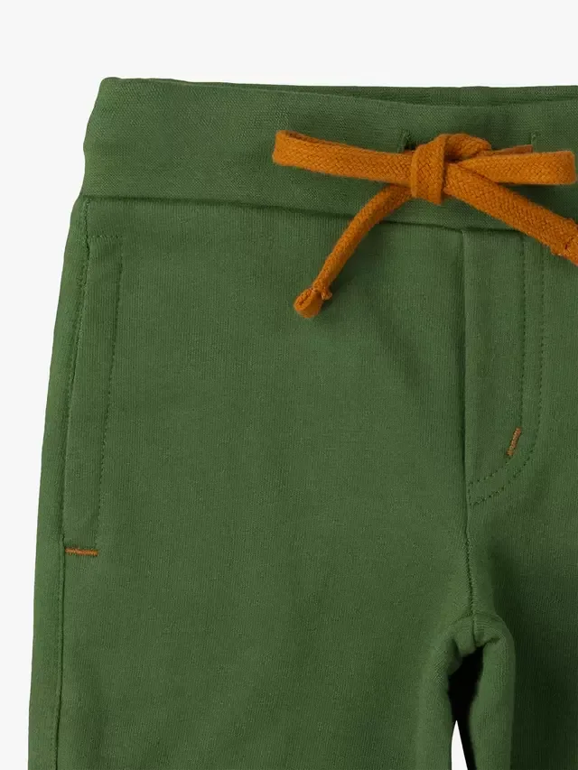 Детские удобные шорты из органического хлопка Little Green Radicals, Green — фото 2