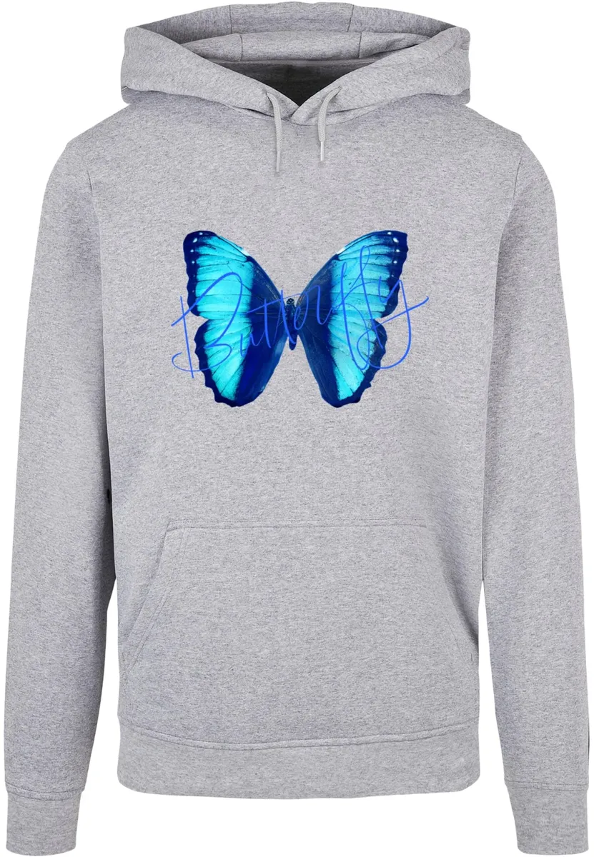 

Толстовка с капюшоном Merchcode " Merchcode Men's Butterfly Blue Basic Hoody", серый