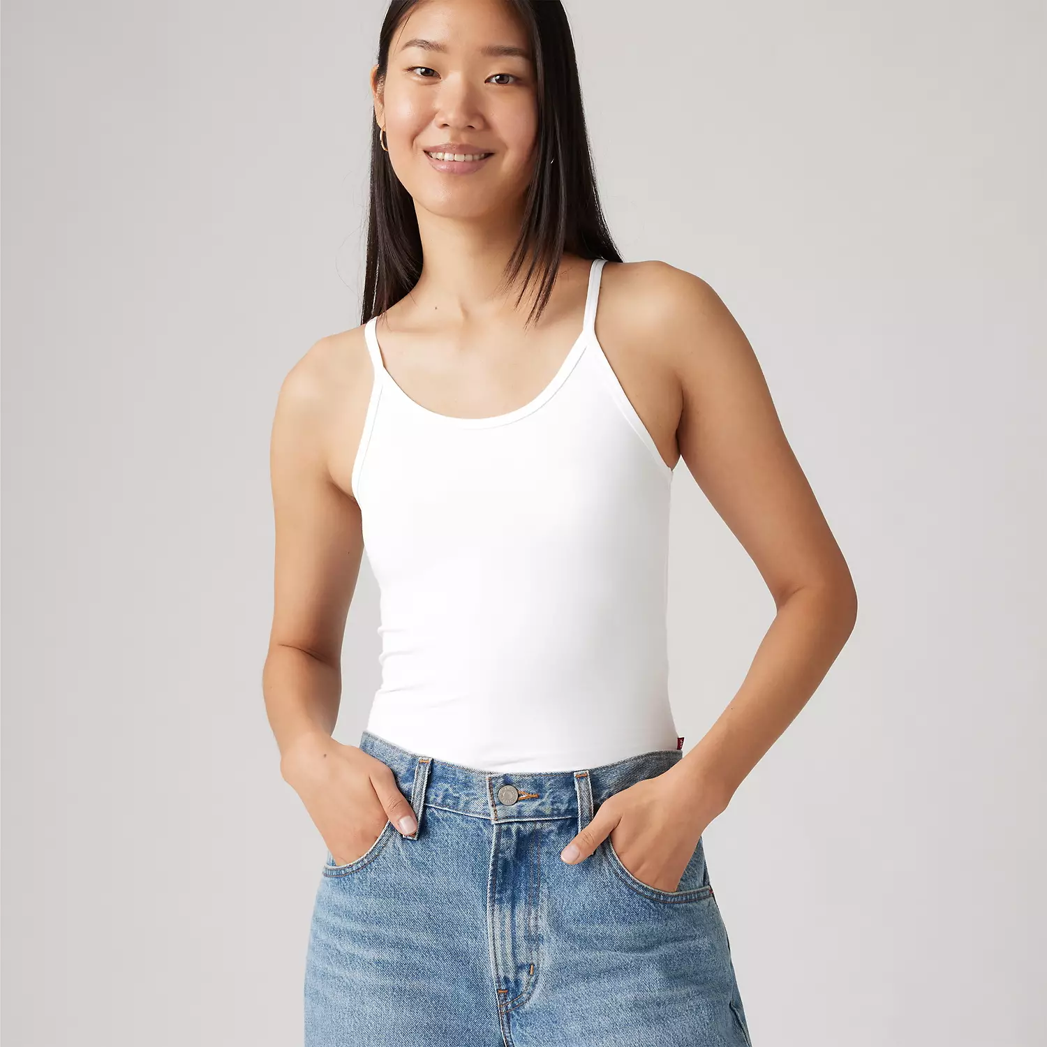

Мягкая эластичная майка Levi's, цвет White